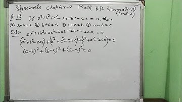 Polynomials class 9 Math RD Sharma