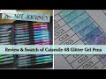 New Pens! | Caisexile 48 Set of Glitter Gel Pens Review & Swatch