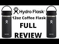 Hydro Flask 12oz Coffee Flask with Sip Lid - Black Hydro Flask - Full Review - Best Travel Mug