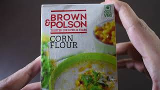 Unboxing brown & Polson Corn Flour