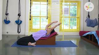 Supta Virasana with Simhasana Box | Supported Reclining Hero Pose for Deep Relaxation | MeFree