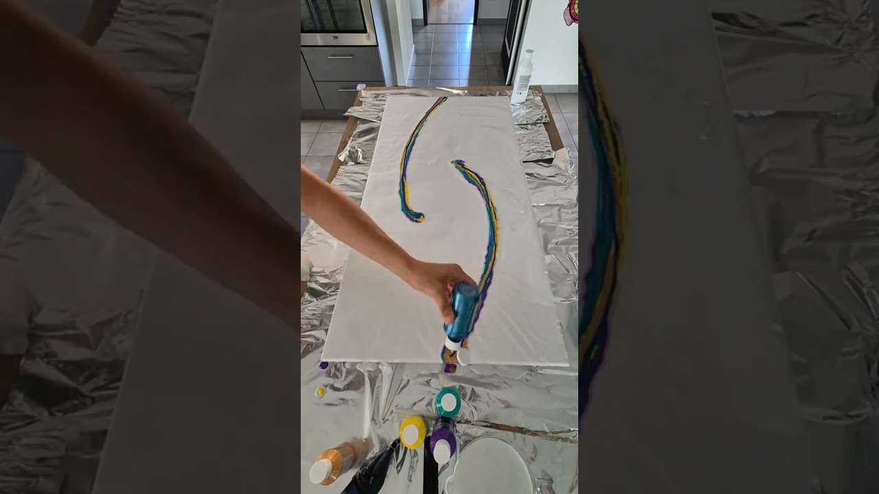 SATISFYING CREATIVE ART THAT AT ANOTHER LEVEL || ACRYLIC POURING || ABSTRAC PAINTING