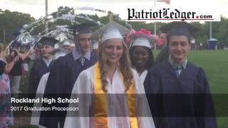 Rockland High School graduation procession heads into Veterans Stadium