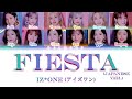 IZ*ONE (アイズワン) - FIESTA (Japanese Ver.) [Color Coded Lyrics Kan|Rom|Eng]