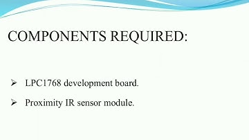Obstacle detection by IR proximity sensors using LPC1768