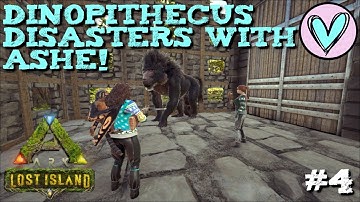 Ark: Lost Island Adventures Ep. #4 Dinopithecus Disasters With Ashe!