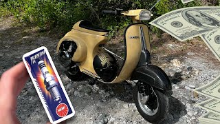 MONTIAMO LA CANDELA PIU' COSTOSA - FA DAVVERO LA DIFFERENZA? NGK Iridium su Vespa 50 special 160cc