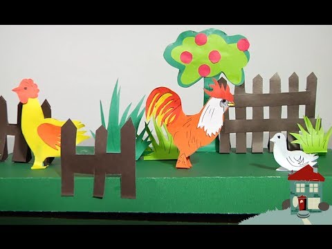 Granja de papel / manualidades fáciles / parte 2 youtube