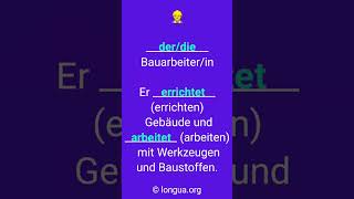 A1, A2, B1 - Deutsch lernen, #Grammatik, Deutsche Grammatik, #arbeitet #verbs #jobs #deutschlernen