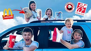 Letting The PERSON In Front Of ME Decide What I EAT!! Drive Thru Quarantine Challenge!! screenshot 5