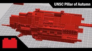 LEGO Halo UNSC Pillar of Autumn Part 1 (LDD Build)
