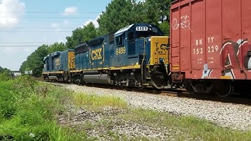 CSX F778 with GP30 slug working Collier Yard. Petersburg Va. 07/12/2017