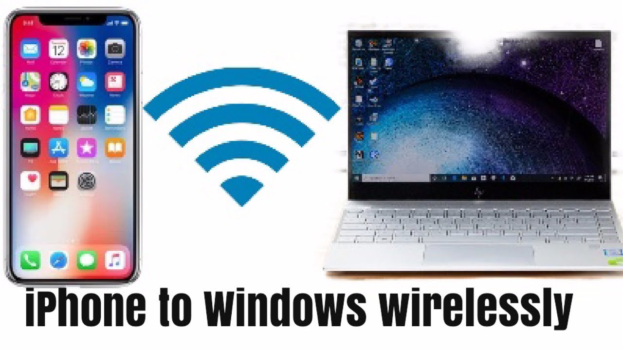 Transfer files and photos from iPhone to laptop wirelessly without