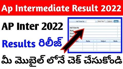 how to check AP INTERMEDIATE RESULTS ONLINE IN 2022 | ap inter results released | ap inter results