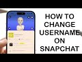 How To Change Your Snapchat Username Without Waiting a Year! (2024)
