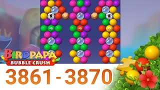 Birdpapa Bubble Crush | Level 3861 to 3870 | game fruit candy screenshot 5