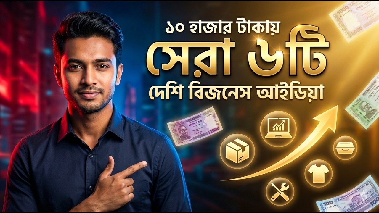 ১০,০০০ টাকা থাকলে আজই শুরু করতে পারেন এই ৬টা বিজনেস 🤑