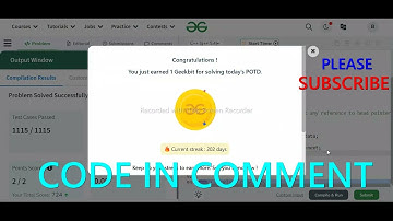 GFG POTD 16/03/2024 IN C++ MOST IMPORTANT INFORMATION | CODE IN COMMENT #geeksforgeeks #gfg #potd