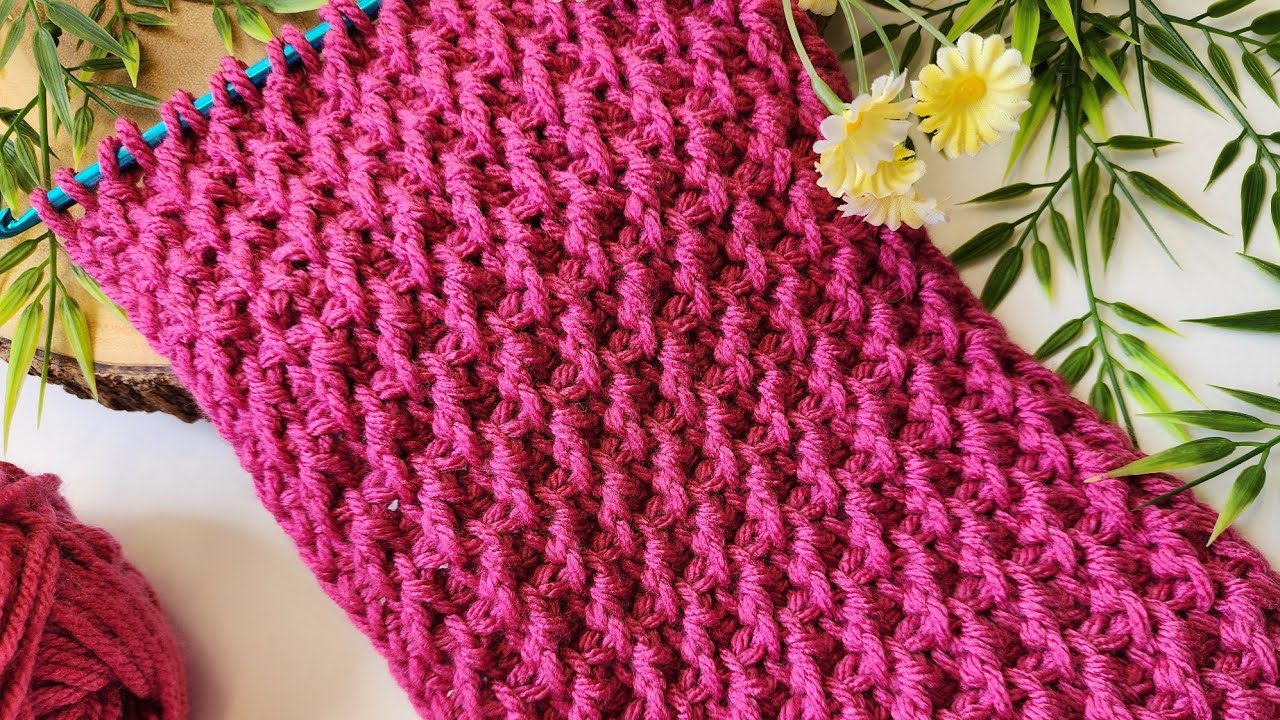 Ruby Ropes Summer 2024 ~ Ruby Ropes: 3D Textured Tunisian Crochet Pattern - Easy ...