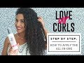 Howto apply the love ur curls allinone for curly hair