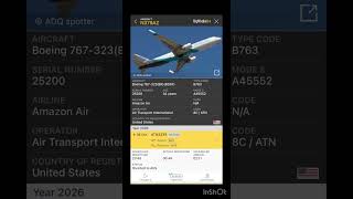 Amazon air Boeing 767-300(ER)BDF diverted to Austin 🇺🇸 8C3339 age 34 years old 🇺🇸