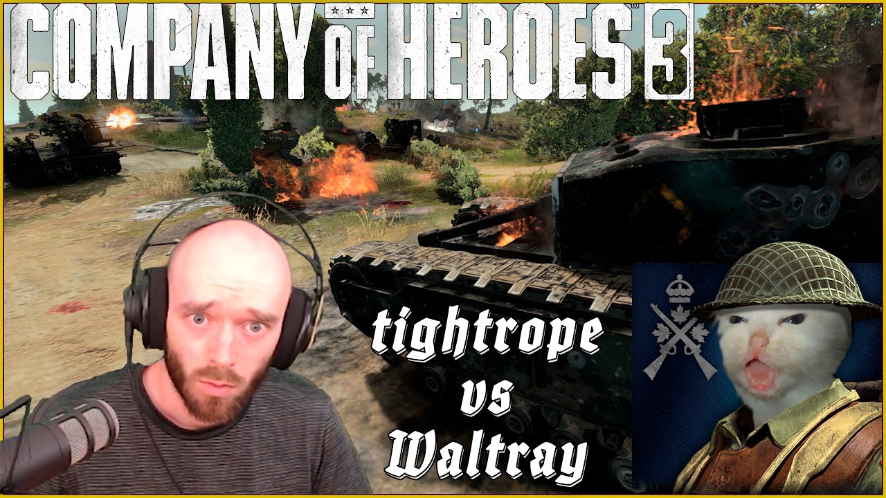 Судьба свела нас вновь! Waltray Vs tightrope  | Company of Heroes 3 #coh3 #стратегия