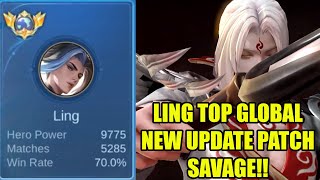 Inilah Alasan LING Semakin OP Untuk Push Rank,Gameplay dari Top Global Ling ini Jawabannya