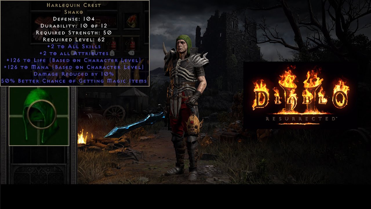 Diablo II Resurrected - Getting a Shako (Harlequin Crest)