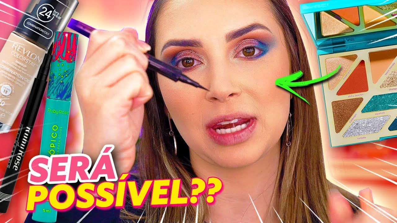 FIZ UMA MAQUIAGEM SÓ COM A LETRA R