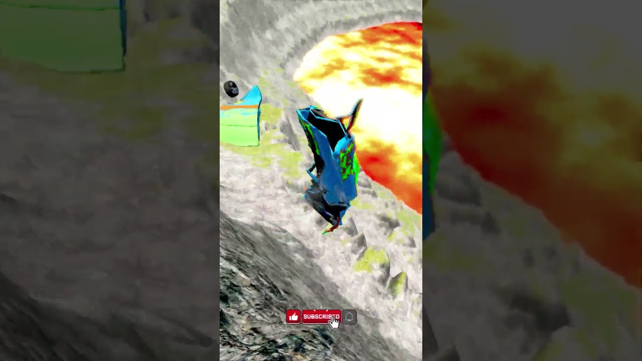 Cars & School Bus vs Giant Pit Bollards Crash #02 - BeamNG.Drive