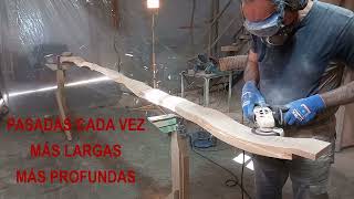 Dar forma a lamas de madera