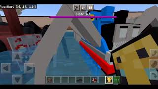 The Floating Thomas Exe and Choo choo Charles Morph Addon MOD in Minecraft pe