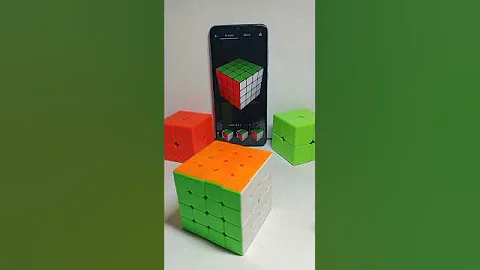 Digital 4 by 4 cube solver 😺 😘#shorts​ #youtubeshorts​ #trending​