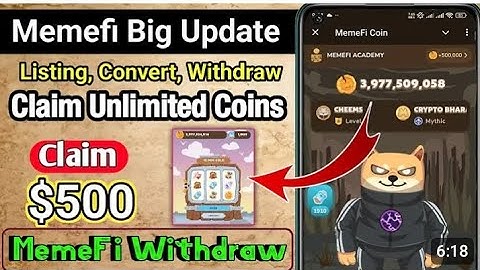 memefi New update,memefi airdrop start, memefi airdrop claim,memefi withdrawal start