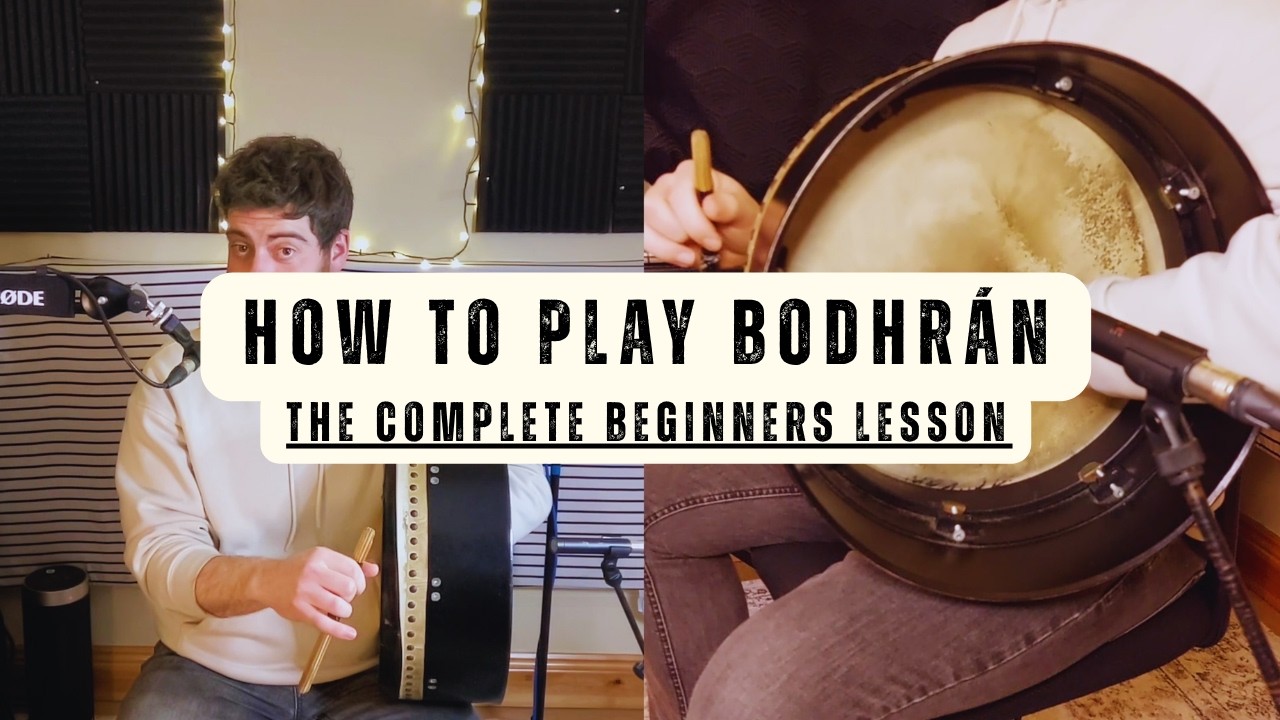 How To Play Bodhrán - Complete Beginners Lesson (Let's Get Started ...