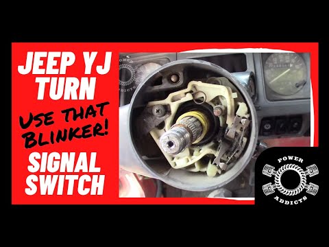 Jeep Wrangler YJ - Install a new Turn signal switch #poweraddictscrew  #jeepwrangleryj #jeepyj - YouTube