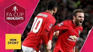 Mata's brilliant finish gives Man Utd win over Wolves | FA Cup | BBC Sport