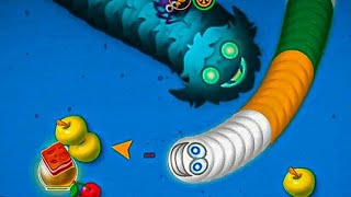 🐛WORMSZONE.IO | GIANT SLITHER SNAKE TOP 01 / Epic Worms Zone Best Gameplay! | Trân Hùng 83