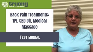 Back Pain Treated With Trigger Point Injection (TPI), CBD Oil & Medical Massage