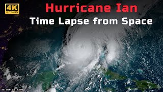 [4K] Hurricane Ian time lapse from SPACE  full life cycle!