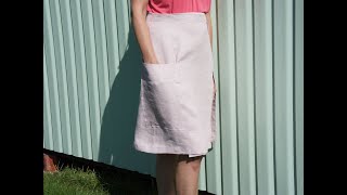 Linen wrap skirt. Linen skirt with pocket. Skirt with side ties. High waist skirt. Mid-calf length. by LinenAroundMe 69 views 1 year ago 33 seconds