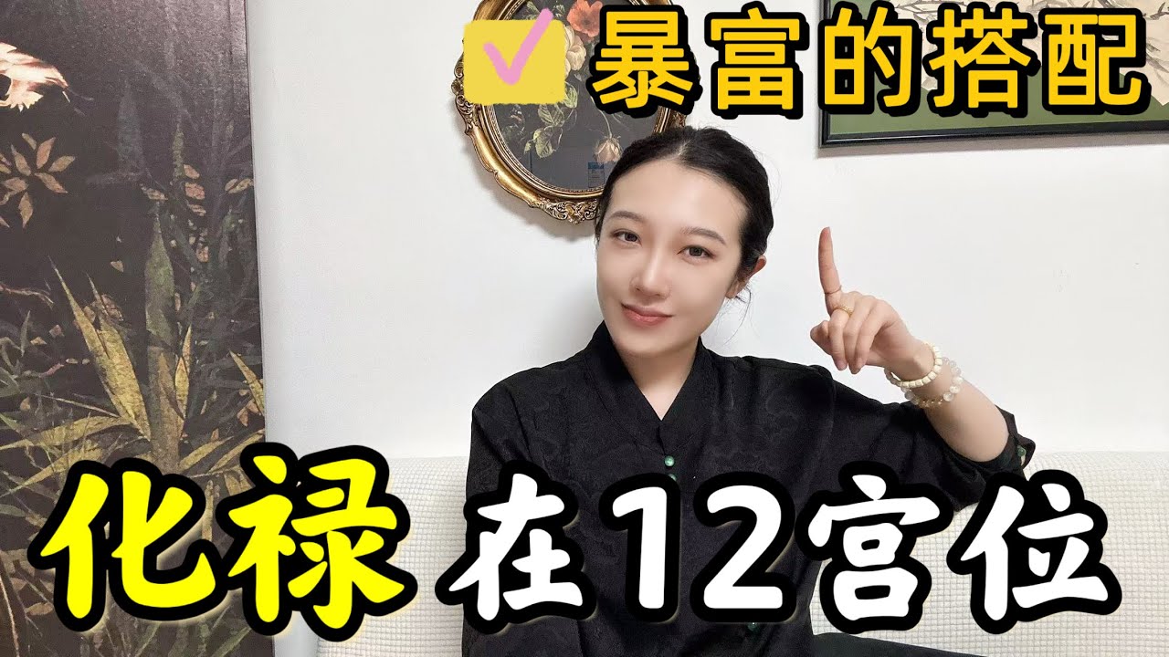 化禄在12宫位，暴富的搭配有哪些？｜快来看看你有没有中｜紫微斗数｜上集