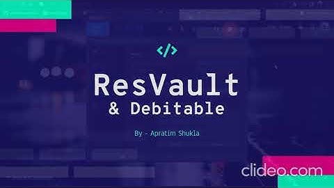 Getting started with ResVault