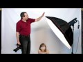 Studio Flash Lighting Portrait photography Large Softbox tutorial