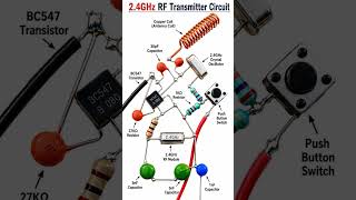 DIY 2.4GHz RF Transmitter Circuit — a compact wireless project brought to life with precision
