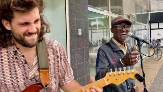 Randomly met the master of Blues in the Streets  - Spontaneous Improvisation Resimi