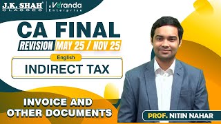 CA Final | Revision of Invoice and other Documents | English