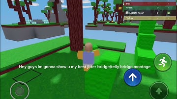 My jitter bridge/telly bridge montage, first time telly bridging/jitter bridging in bedwars roblox