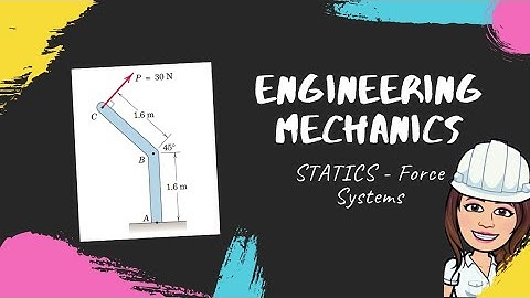 The 30-N force P is applied PERPENDICULAR to the portion BC of the BENT BAR. Determine the moment...