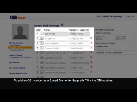 Using OBiTALK Speed Dials with Your OBi Device(s) and Soft Phones